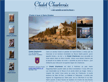 Tablet Screenshot of chaletcharlevoix.ca